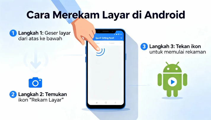 Cara Merekam Layar di Hp Android