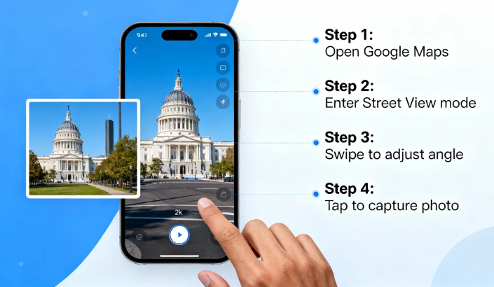 Cara Foto Pakai Google Maps